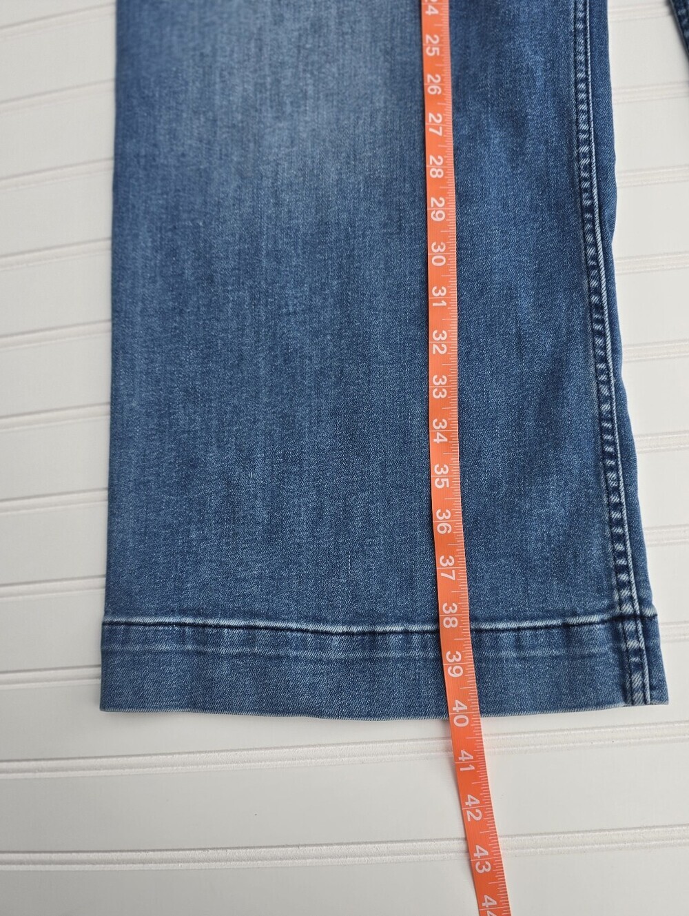 Anthropologie Maeve The Colette High-Rise Wide-Leg Cropped Jeans - Size 34 - Picture 10 of 13